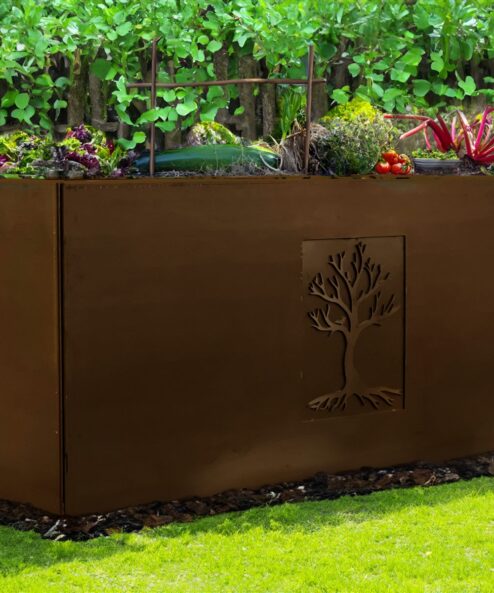 Potager en hauteur en Corten Amonea