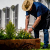 Bacs à fleurs en acier Corten Amonea